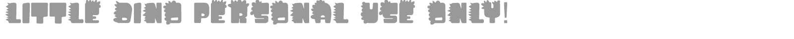 Little Dino font preview